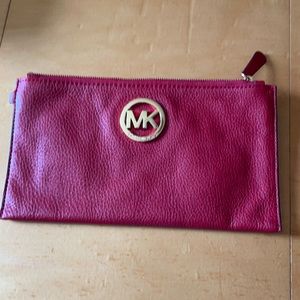 Red Michal Kors Wristlet